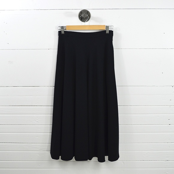 YVES SAINT LAURENT A-LINE MIDI SKIRT #170-121 - Picture 1 of 3